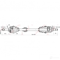 Приводной вал LYNXAUTO 315250284 CD-1802A HA1 AI 4905601012208 - Изображение 3