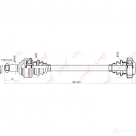 Приводной вал LYNXAUTO 4905601045428 CD-1417 5C 8N3E 3644539 - Изображение 3