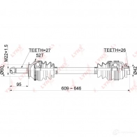 Приводной вал LYNXAUTO CD-1059A 1436961454 2 1R53OD - Изображение 3