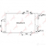 Радиатор кондиционера LYNXAUTO rc0381 R H9S0 1436960797 - Изображение 2