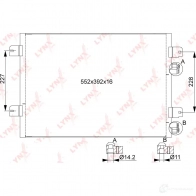 Радиатор кондиционера LYNXAUTO RC-0417 1436960787 5G VBCX - Изображение 2