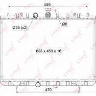 Радиатор охлаждения двигателя LYNXAUTO 1422897917 AN1 VV RB-1105 - Изображение 3
