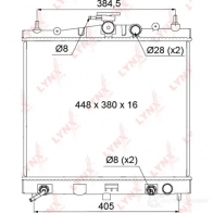 Радиатор охлаждения двигателя LYNXAUTO RB-1102 1422897916 GW RHU - Изображение 3