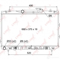Радиатор охлаждения двигателя LYNXAUTO 1422897589 RB-1077 X88 0JUC - Изображение 3