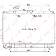 Радиатор охлаждения двигателя LYNXAUTO F35A 1PG RB-1065 1422897557 - Изображение 3