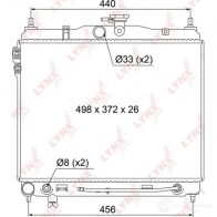 Радиатор охлаждения двигателя LYNXAUTO 1422897571 HXQES LO RB-1059 - Изображение 3