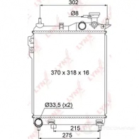Радиатор охлаждения двигателя LYNXAUTO RB-1058 1422897560 2M WOKUX - Изображение 3