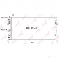 Радиатор охлаждения двигателя LYNXAUTO I 0ZVD RM-1114 1422898116 - Изображение 3