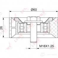 Натяжитель приводного ремня LYNXAUTO Z RUQX PB-5350 3653719 - Изображение 2