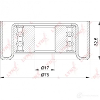 Натяжитель приводного ремня LYNXAUTO PB-5318 3653687 A U4I3 - Изображение 3