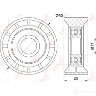 Натяжитель приводного ремня LYNXAUTO FJ9MS GZ 3653641 PB-5272 - Изображение 2