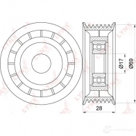 Натяжитель приводного ремня LYNXAUTO 1ZCY W PB-5238 3653607 - Изображение 2