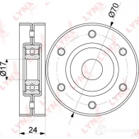 Натяжитель приводного ремня LYNXAUTO WW VCQOG PB-5213 3653582 - Изображение 2