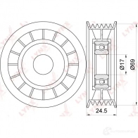 Натяжитель приводного ремня LYNXAUTO GB JC0O PB-5162 3653531 - Изображение 2