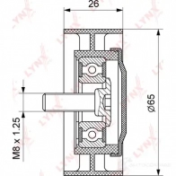 Натяжитель приводного ремня LYNXAUTO 3653501 Q LFKY1C PB-5132 - Изображение 2