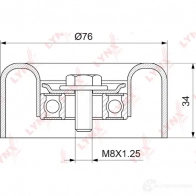 Натяжитель приводного ремня LYNXAUTO AKGF0S 8 PB-5131 3653500 - Изображение 2