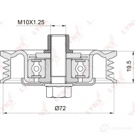 Натяжитель приводного ремня LYNXAUTO PB-5043 YIN FD 3653412 - Изображение 2