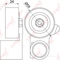 Натяжной ролик ГРМ LYNXAUTO PB-1311 B FMAU 3653186 - Изображение 2