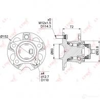 Подшипник ступицы колеса LYNXAUTO EYKA 7PP 3656466 WH-1503 - Изображение 4