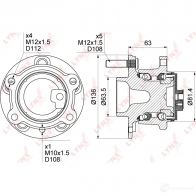 Подшипник ступицы колеса LYNXAUTO 3656293 WH-1328 1 HBSL - Изображение 4