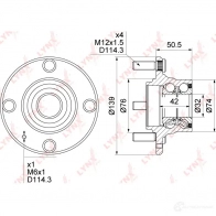 Подшипник ступицы колеса LYNXAUTO WH-1337 3656302 13T8 1 - Изображение 4