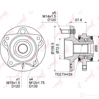 Подшипник ступицы колеса LYNXAUTO WH-1320 3656285 92G YG3 - Изображение 4
