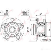 Подшипник ступицы колеса LYNXAUTO WH-1036 M ROUM 3656005 - Изображение 4