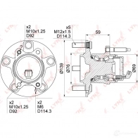 Подшипник ступицы колеса LYNXAUTO 3656210 K 4MSJ81 WH-1244 - Изображение 4