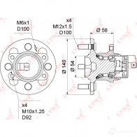 Подшипник ступицы колеса LYNXAUTO WH-1241 EUS WEUC 3656207 - Изображение 4
