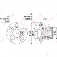 Подшипник ступицы колеса LYNXAUTO 3656180 PR Y1QO7 WH-1214 - Изображение 4