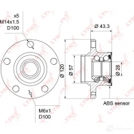Подшипник ступицы колеса LYNXAUTO 6 AD9MT WH-1209 3656175 - Изображение 4