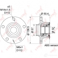 Подшипник ступицы колеса LYNXAUTO 3656137 A 33CM WH-1170 - Изображение 3