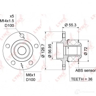 Подшипник ступицы колеса LYNXAUTO 3656163 WH-1197 JC1LR 3 - Изображение 4