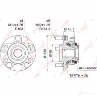 Подшипник ступицы колеса LYNXAUTO I 9IV7 3656162 WH-1196 - Изображение 4
