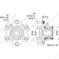 Подшипник ступицы колеса LYNXAUTO WH-1177 3656144 IU 452 - Изображение 4