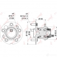 Подшипник ступицы колеса LYNXAUTO 3656142 MS4C V WH-1175 - Изображение 4