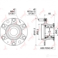 Подшипник ступицы колеса LYNXAUTO JH1Y11 N 3656123 WH-1156 - Изображение 4