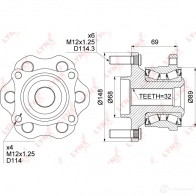 Подшипник ступицы колеса LYNXAUTO WH-1145 IEPYS I 3656112 - Изображение 4