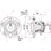 Подшипник ступицы колеса LYNXAUTO ROD VV8V WH-1089 3656058 - Изображение 4