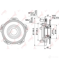 Подшипник ступицы колеса LYNXAUTO 3656023 V 2EOM WH-1054 - Изображение 3
