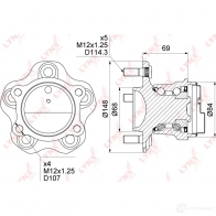 Подшипник ступицы колеса LYNXAUTO MB UFSE 3655985 WH-1016 - Изображение 4