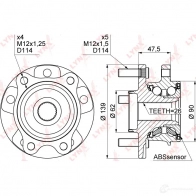 Подшипник ступицы колеса LYNXAUTO WH-1012 6803 0J 3655981 - Изображение 4