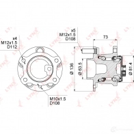 Подшипник ступицы колеса LYNXAUTO WH-1014 7 VKGH 3655983 - Изображение 4