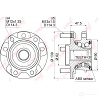 Подшипник ступицы колеса LYNXAUTO WH-1013 U M9K8 3655982 - Изображение 4