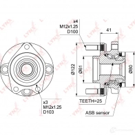 Подшипник ступицы колеса LYNXAUTO WH-1011 894D Z1 3655980 - Изображение 4