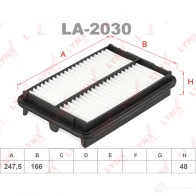 Воздушный фильтр LYNXAUTO 5D Z9L00 LA-2030 3648634
