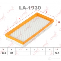 Воздушный фильтр LYNXAUTO LA-1930 3648553 W 18EQ