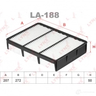 Воздушный фильтр LYNXAUTO 3648521 4905601004784 QVAH ZW LA-188