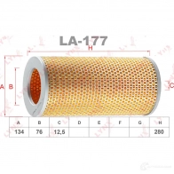 Воздушный фильтр LYNXAUTO HAKV BAX 4905601004708 LA-177 3648482 - Изображение 3