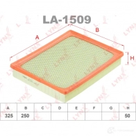 Воздушный фильтр LYNXAUTO 3648388 4905601007624 SVKKJ RS LA-1509